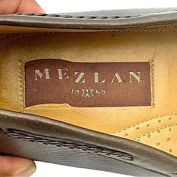 Mezlan Genuine Crocodile Tassel Loafers Brown Leather Men’s Shoes 10.5 Spain main image 10